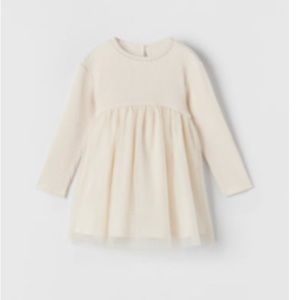 Zara baby girl combination tule dress
